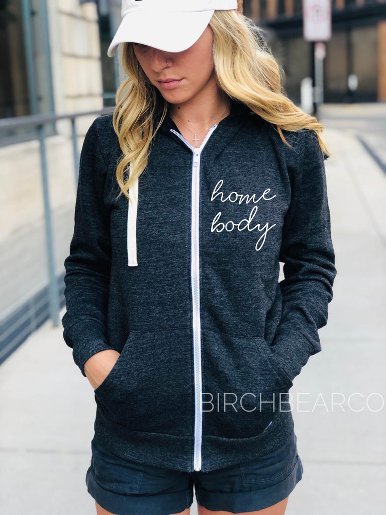 Homebody Zip Sweatshirt freeshipping - BirchBearCo