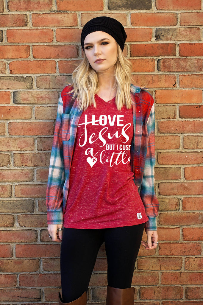 I Love Jesus But I Cuss A Little Shirt freeshipping - BirchBearCo