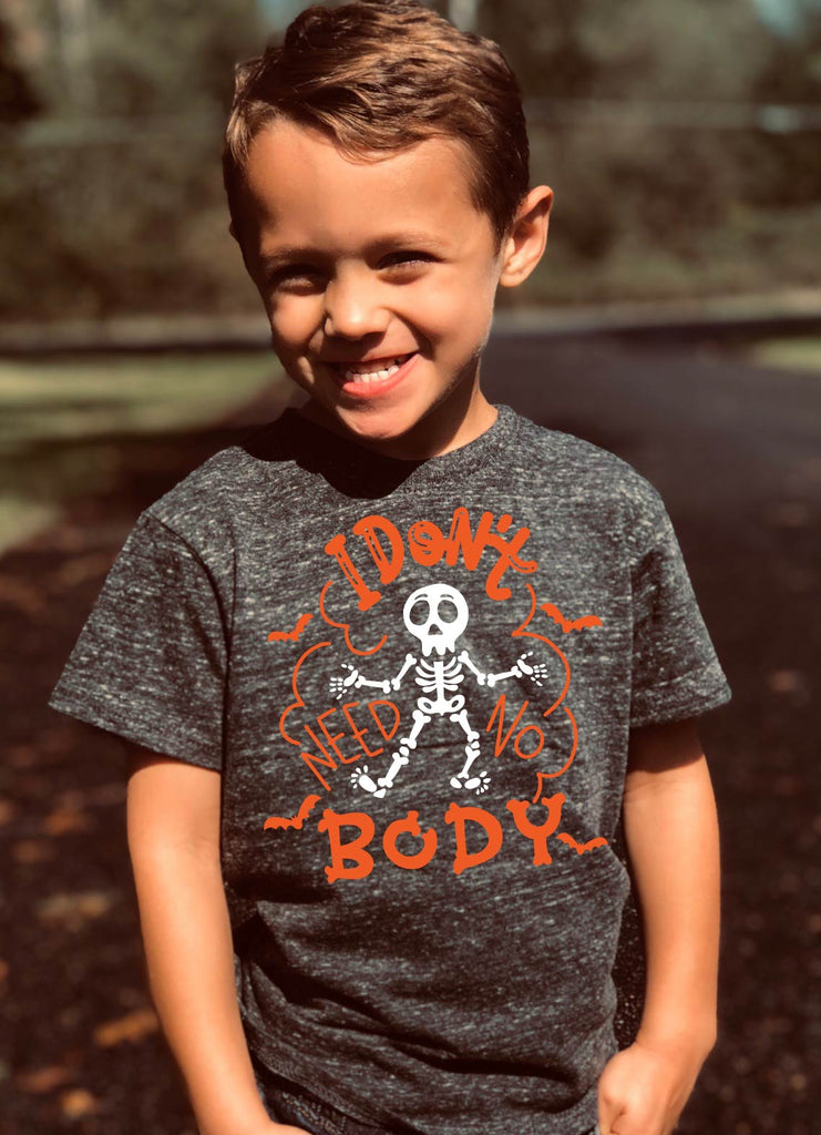 I Dont Need No Body Shirt | Kids Halloween Shirt | Trending Kids Shirt freeshipping - BirchBearCo