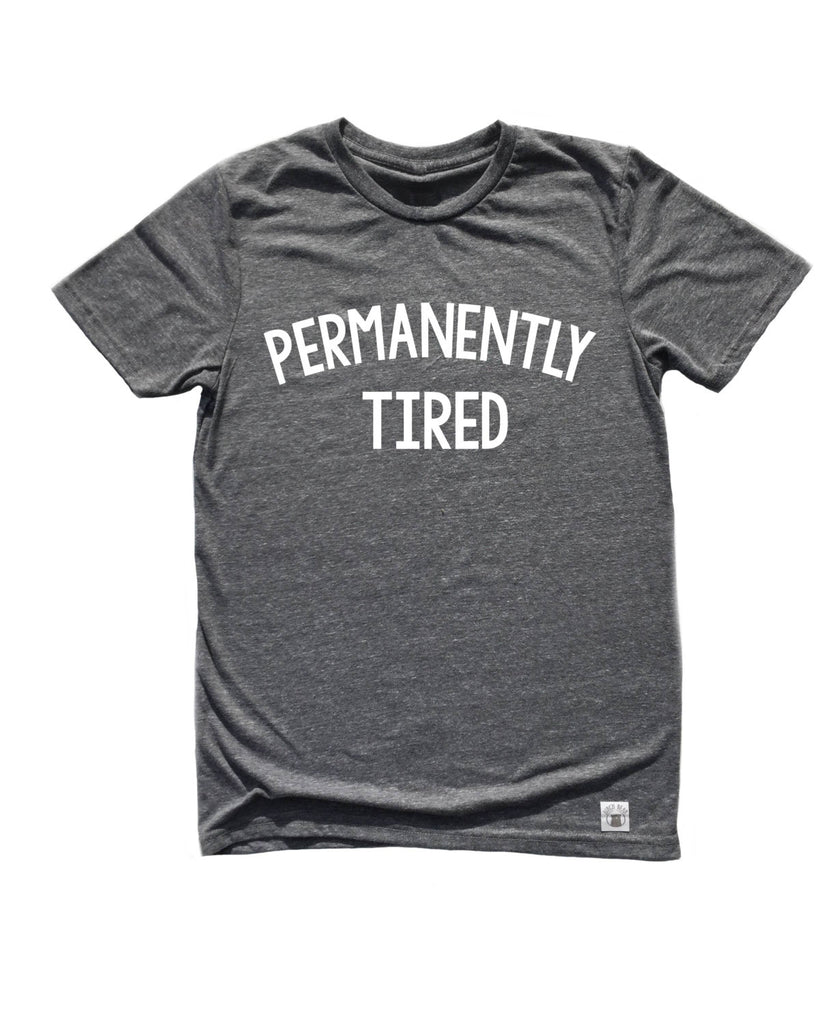 Unisex Tri-Blend T-Shirt Permanently Tired freeshipping - BirchBearCo