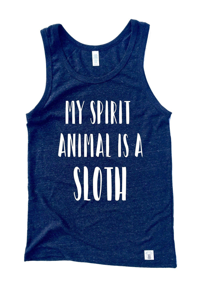 My Spirit Animal Is A Sloth Tank Shirt freeshipping - BirchBearCo