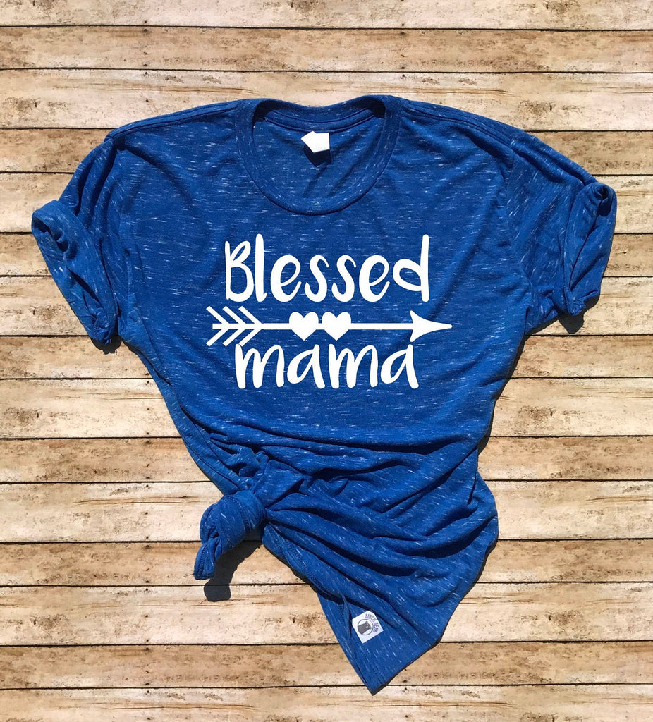 Unisex Crew T Shirt- Blessed mama Arrows- Blessed Mom Shirt - Blessed Mama Shirt - Blessed Mama T Shirt - Arrows Mom Shirt freeshipping - BirchBearCo