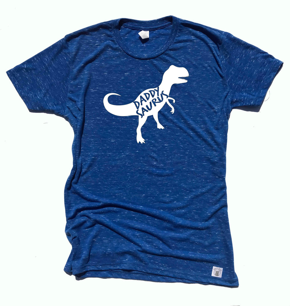 Unisex Crew Neck T Shirt Daddy Saurus - DaddySaurus - Dino Dad T Shirt - Dinosaur Dad Shirt freeshipping - BirchBearCo