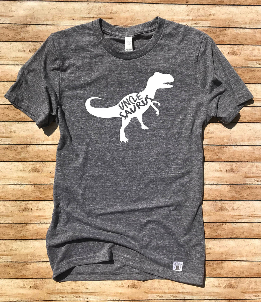 Uncle Saurus Shirt Uncle Shirt - Uncle Gift - Uncle Saurus - Dinosaur Uncle - Shirts For Uncle - Uncle T Shirt Unisex Tri-Blend T-Shirt freeshipping - BirchBearCo