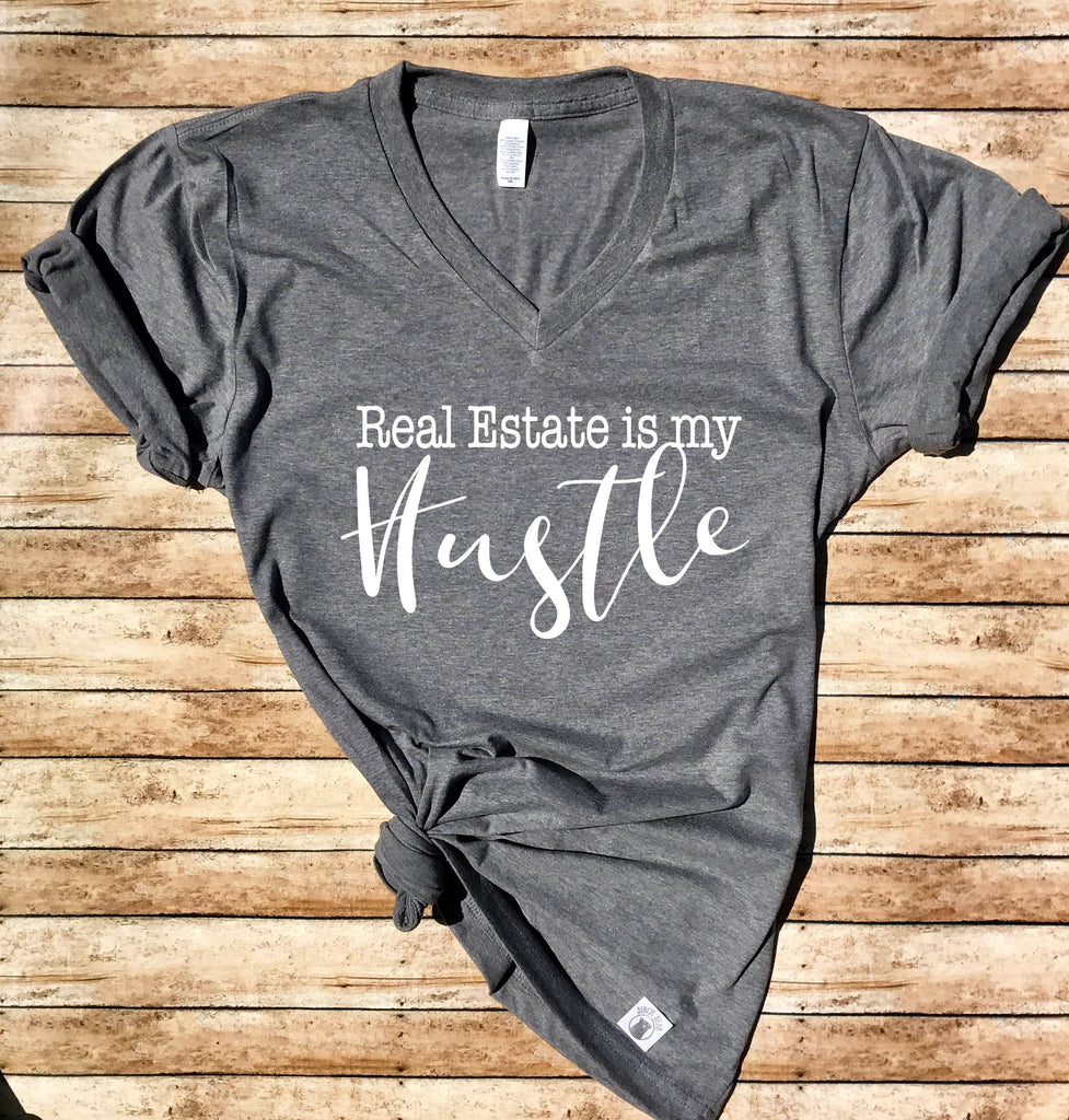 Real Estate Hustle Shirt - Real Estate Advertisement - I Sell Real Estate Shirt Realtor Shirt Realtor T Shirt Unisex Heather T-Shirt freeshipping - BirchBearCo
