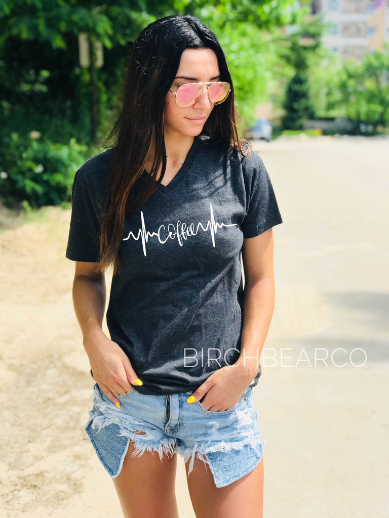 Coffee Lover Lifeline Shirt freeshipping - BirchBearCo