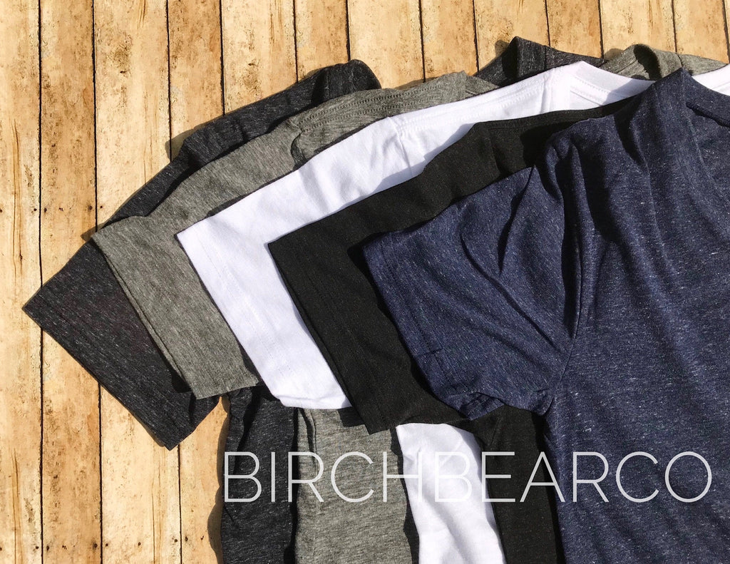 Unisex Tri-Blend V-Neck T-Shirt Thick Thighs Thin Patience - Trending T shirt - Funny T shirt freeshipping - BirchBearCo