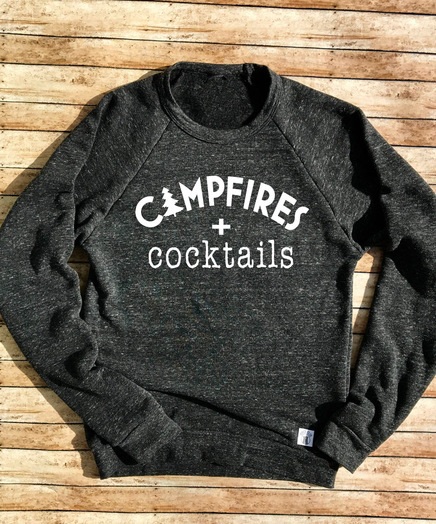 Campfires and Cocktails Sweatshirt freeshipping - BirchBearCo