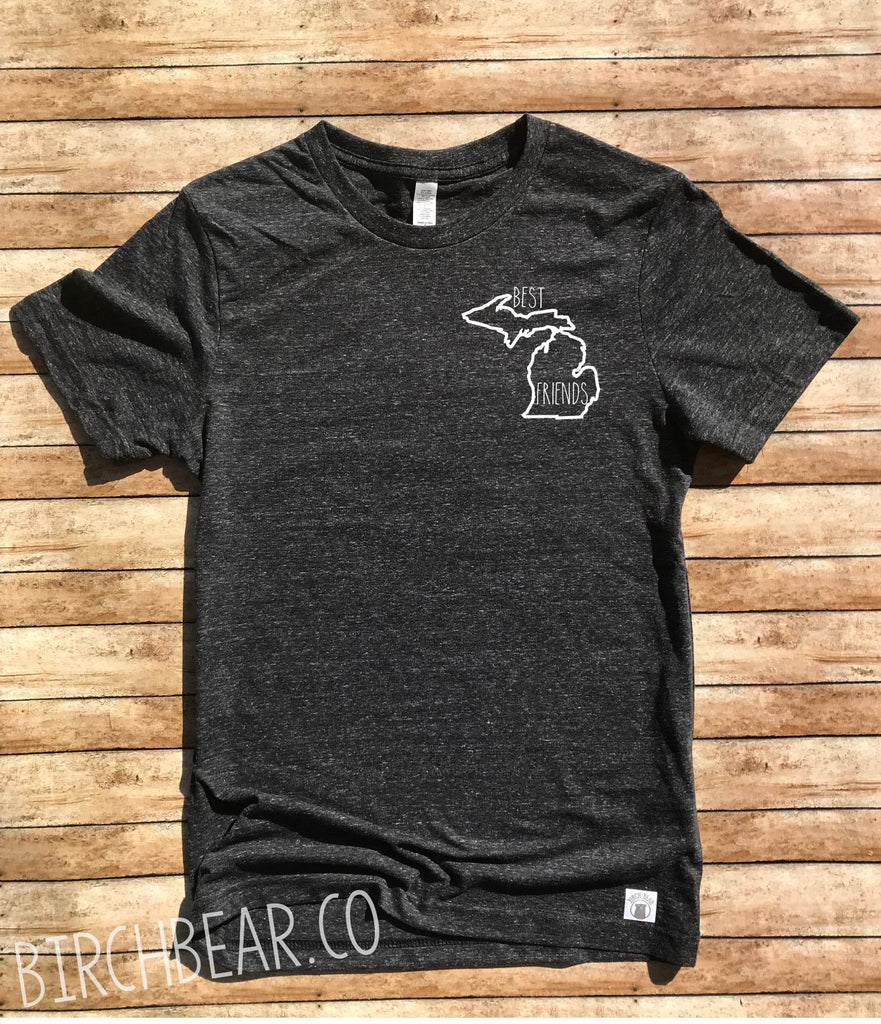 Michigan Best Friends Pocket Shirt freeshipping - BirchBearCo