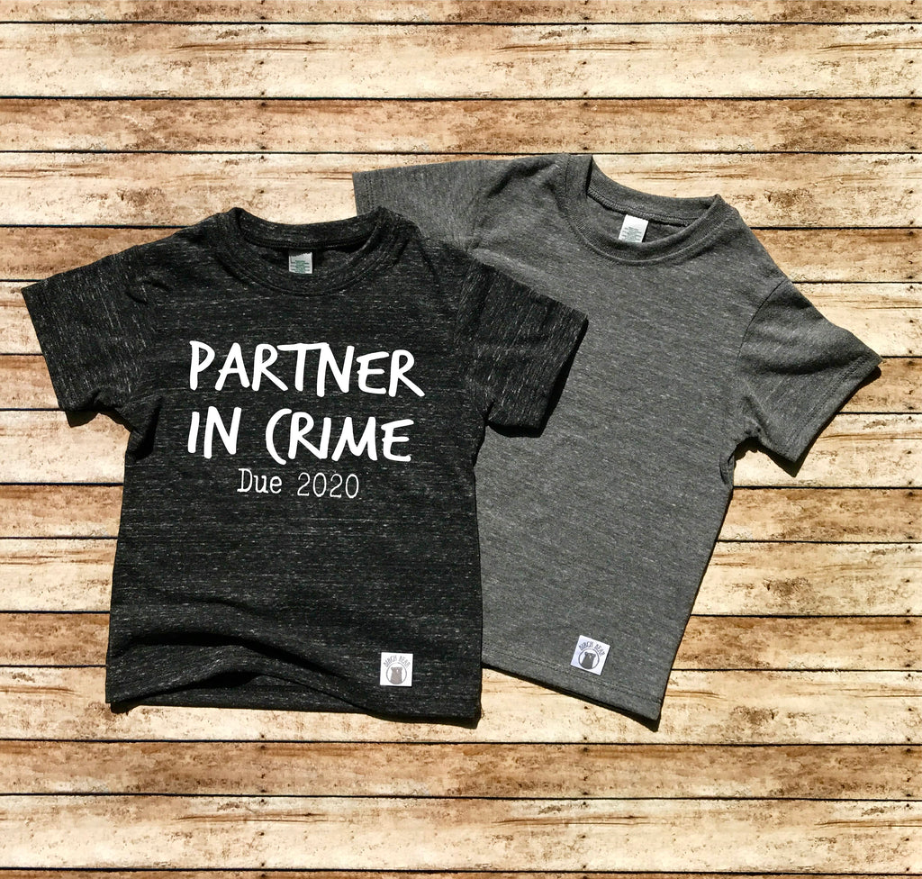 Partner In Crime Shirt Pregnancy Announcement Shirt freeshipping - BirchBearCo