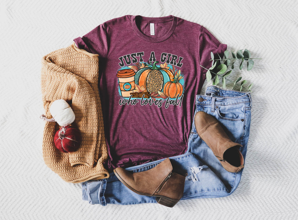 Just A Girl Who Loves Fall Shirt | Fall Shirt | Unisex Crew freeshipping - BirchBearCo