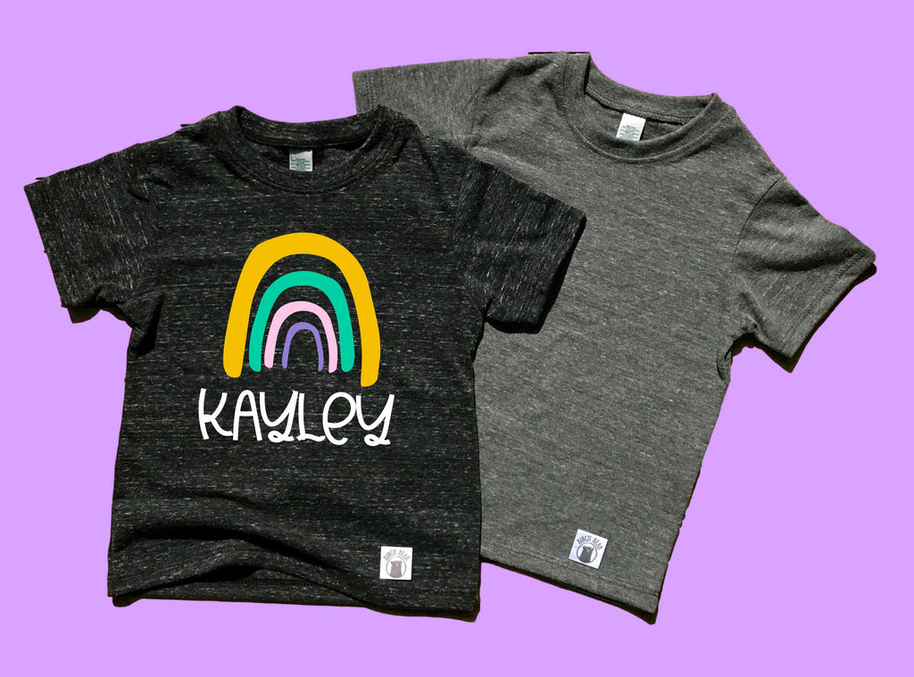Custom Kids Rainbow Shirt - Toddler Shirt freeshipping - BirchBearCo