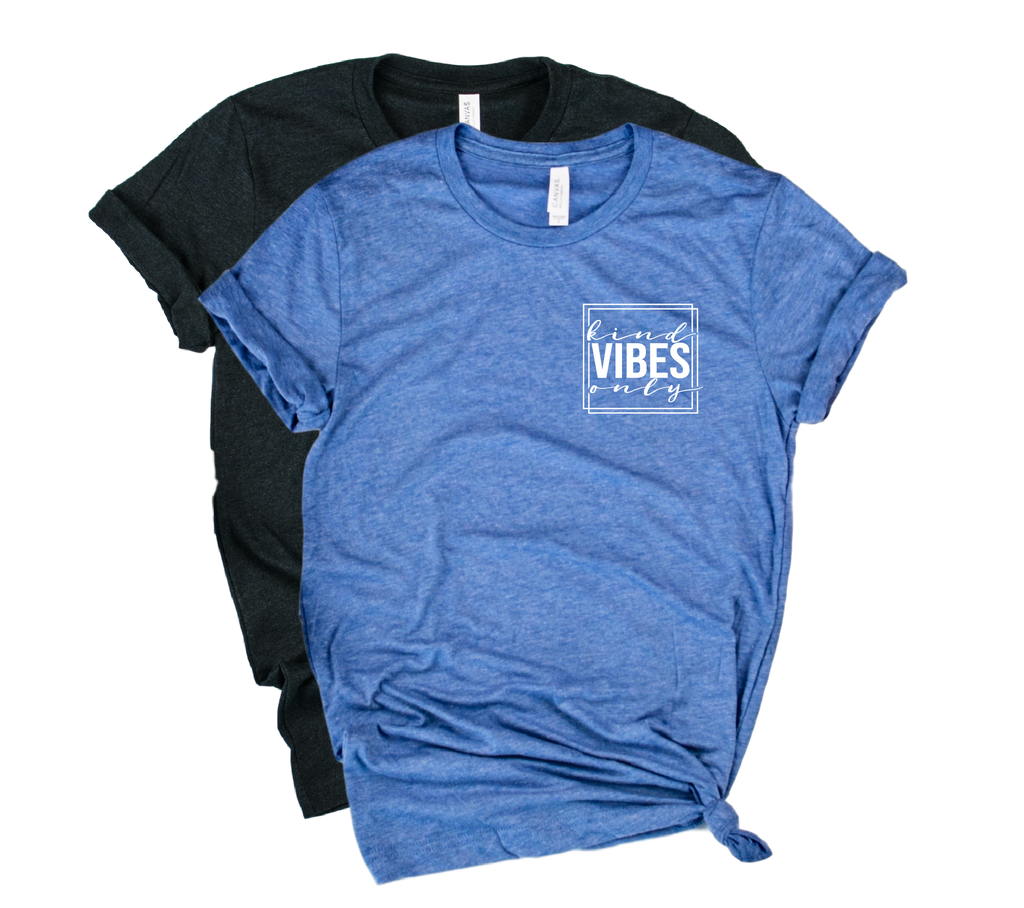 Kind Vibes Only Shirt | Be Kind Shirt | Unisex Crew freeshipping - BirchBearCo