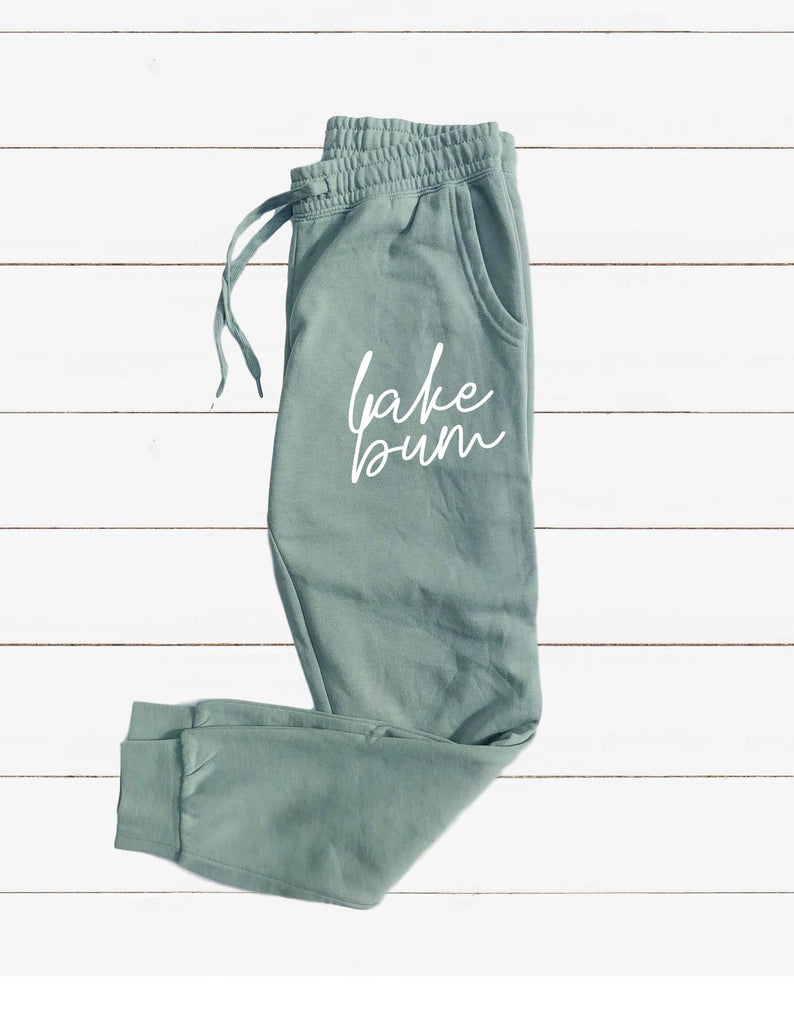 Lake Bum Graphic Women's Soft Washed Sweatpants freeshipping - BirchBearCo