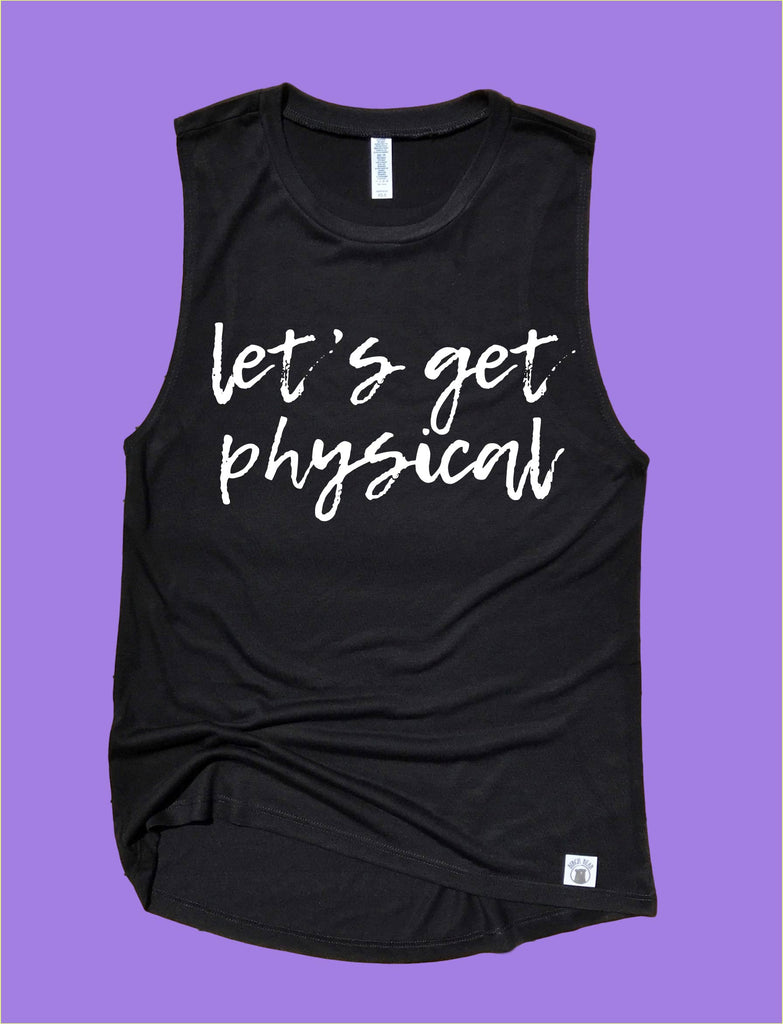 Lets Get Physical Workout Tank | Womens Yoga Tank freeshipping - BirchBearCo