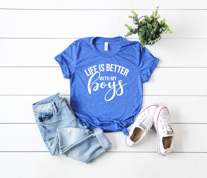 Life Is Better With My Boys Shirt freeshipping - BirchBearCo