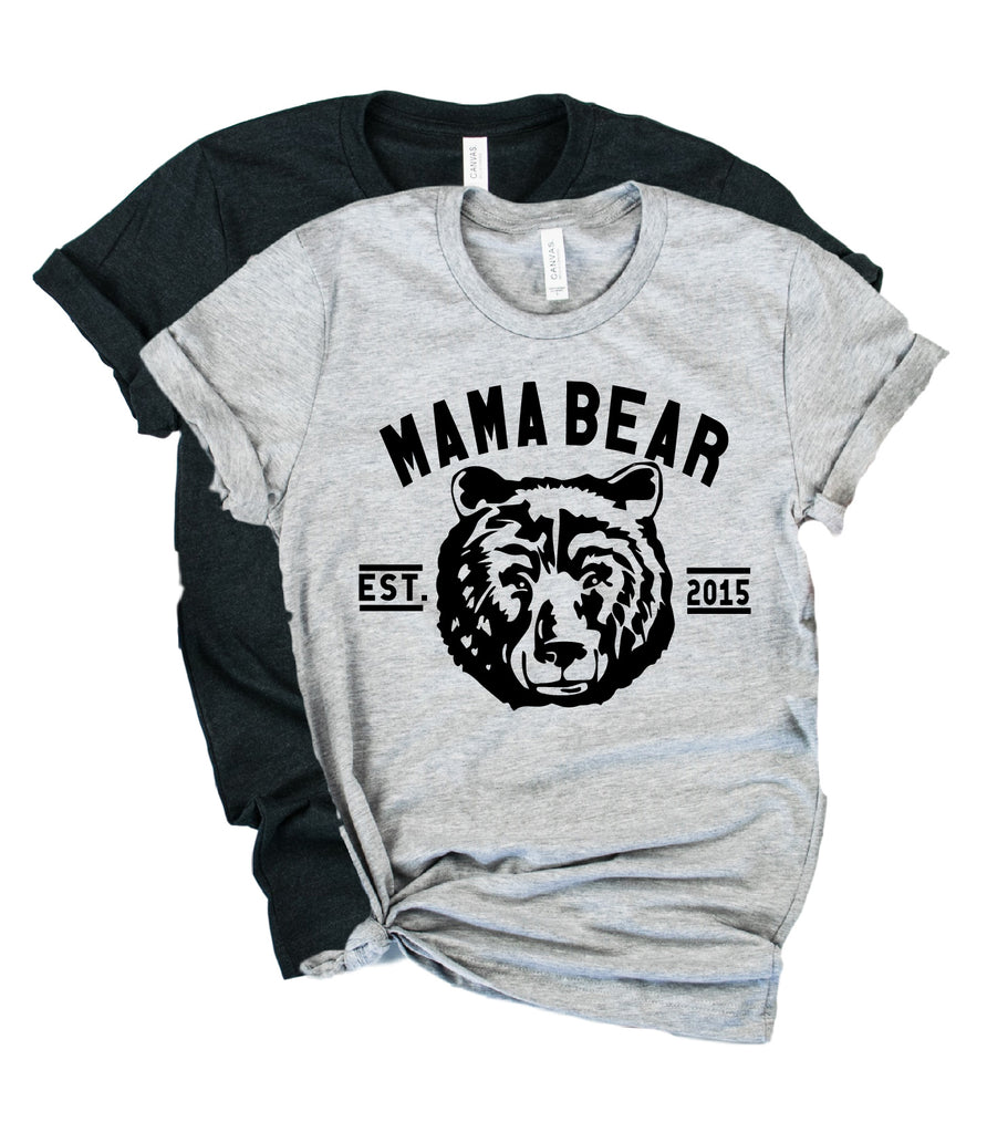 Mama Bear Custom Shirt | Unisex Crew freeshipping - BirchBearCo