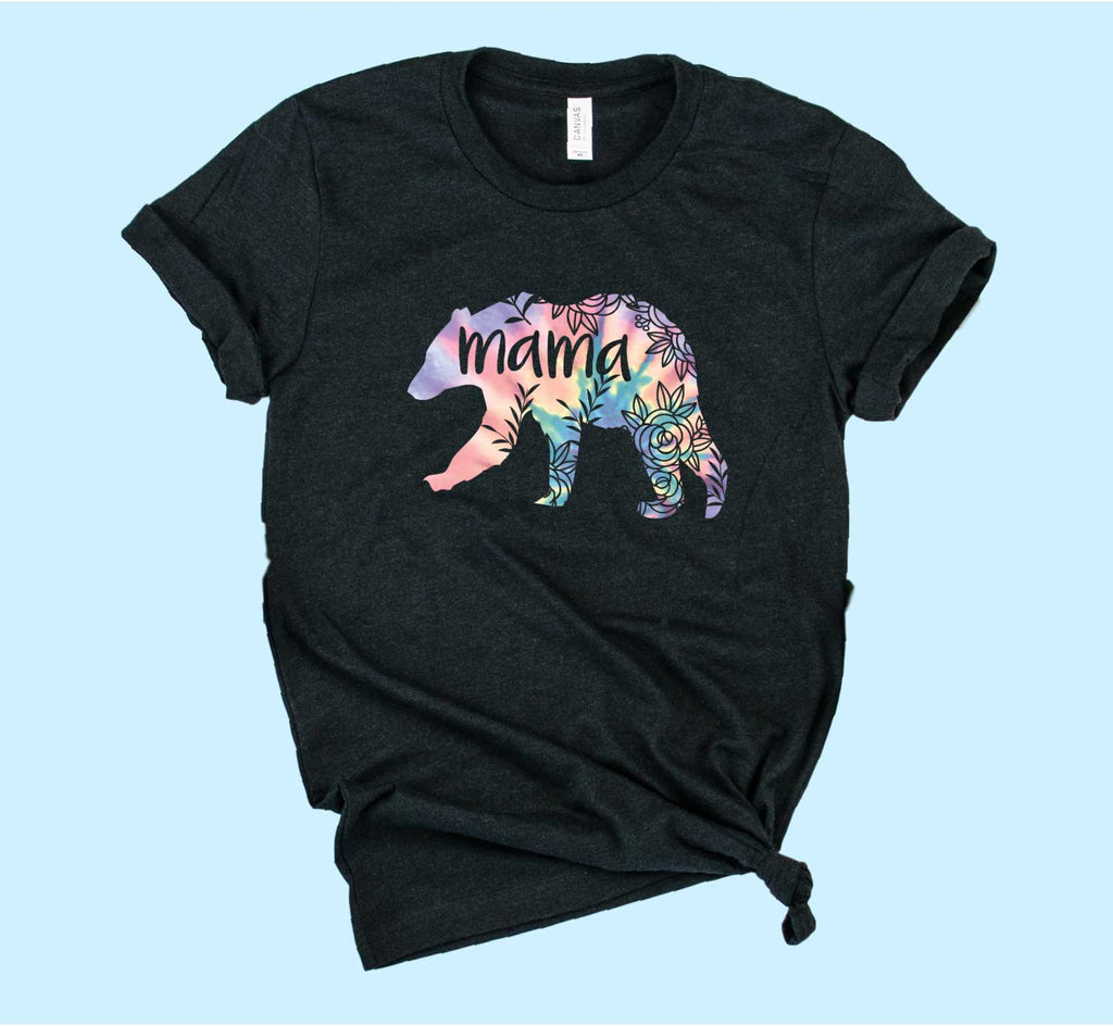 Mama Bear Floral Tie Dye | Unisex Shirt freeshipping - BirchBearCo
