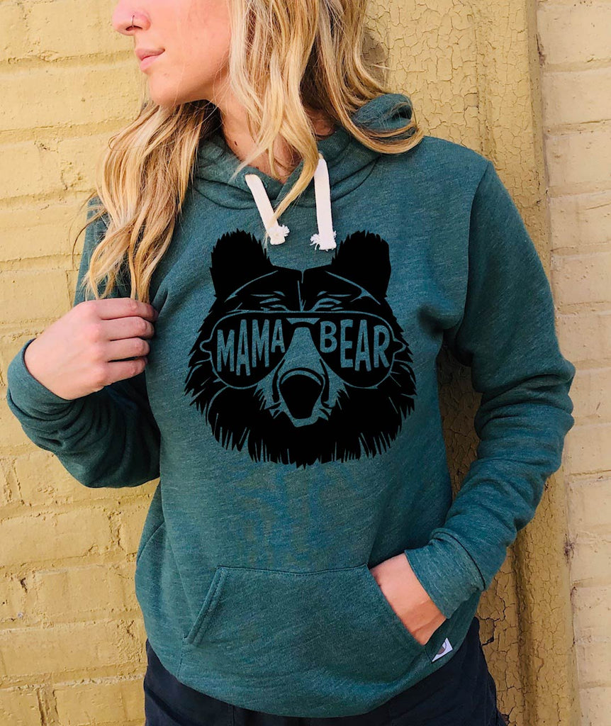 Mama Bear Hoodie | Unisex Triblend Hoodie freeshipping - BirchBearCo