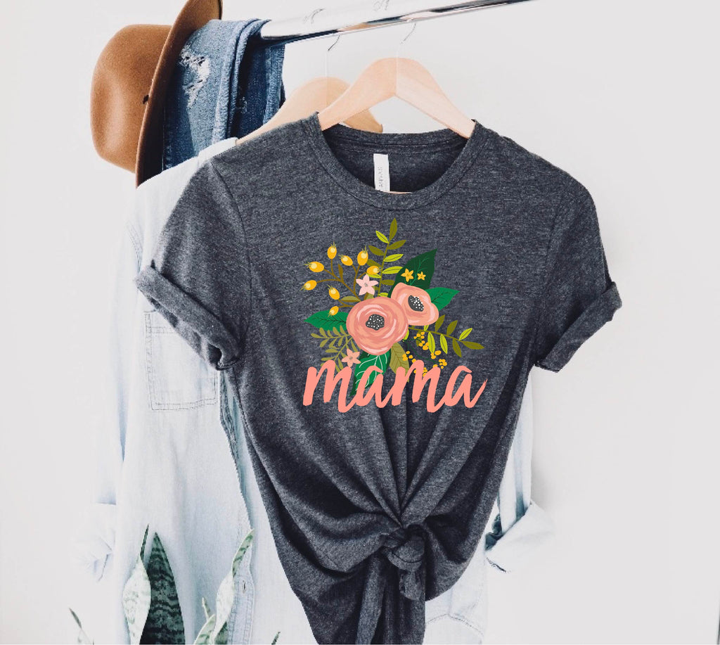 Mama Floral Shirt | Unisex Crew freeshipping - BirchBearCo