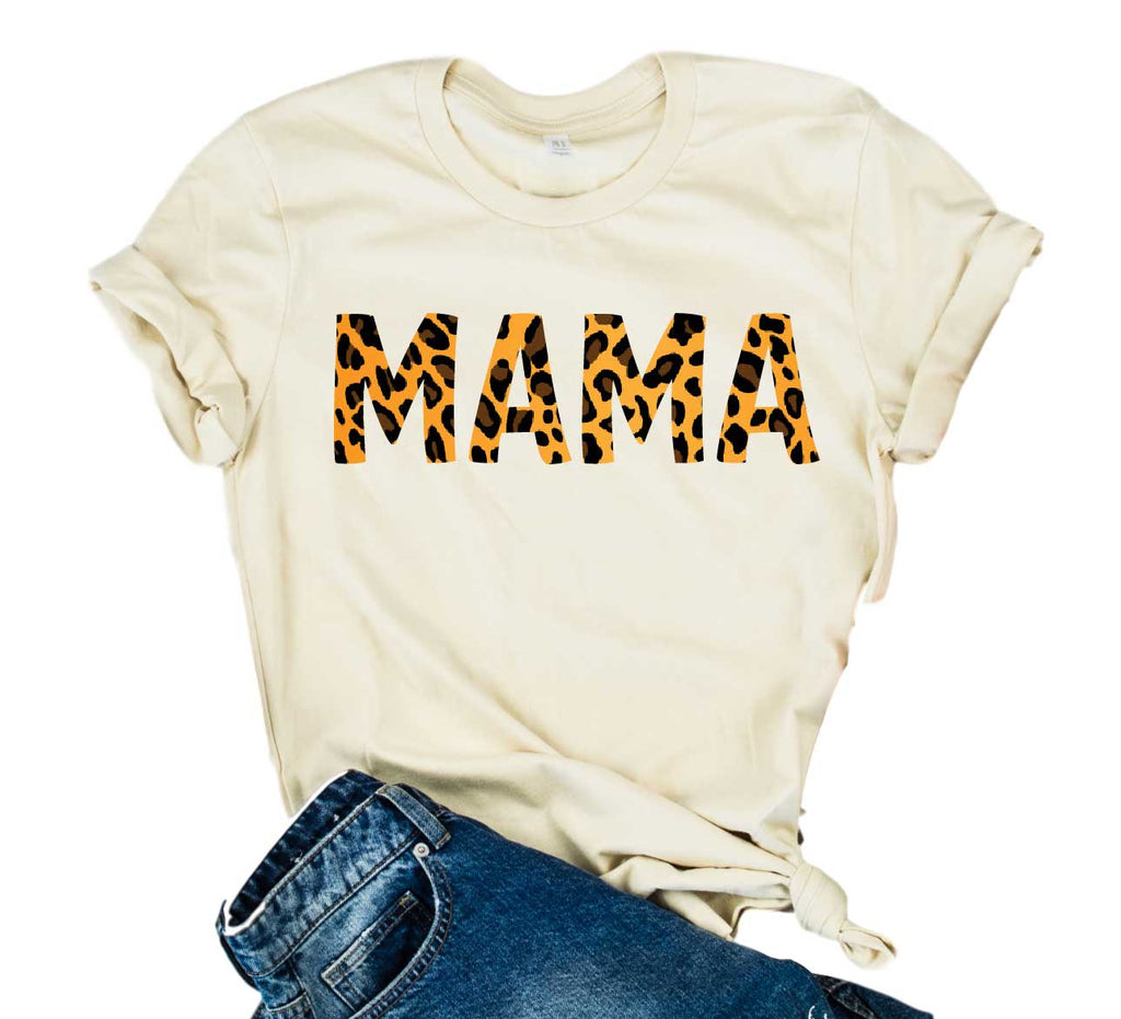 Mama Leopard Shirt | Mom Shirt | Unisex Crew freeshipping - BirchBearCo
