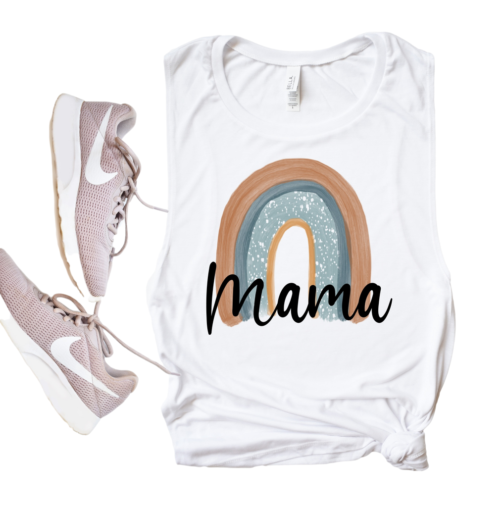 Mama Rainbow Tank | Womens Yoga Tank freeshipping - BirchBearCo