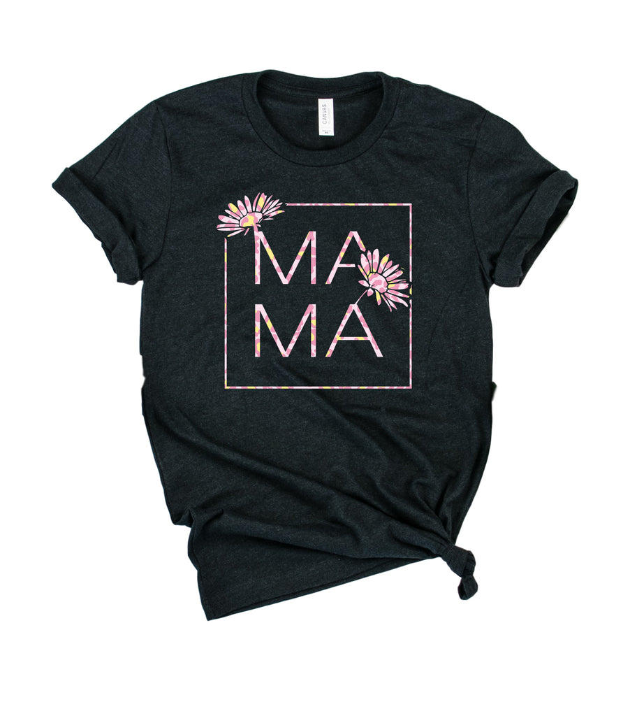Mama Wildflower Pink Leopard Shirt | Unisex Crew freeshipping - BirchBearCo