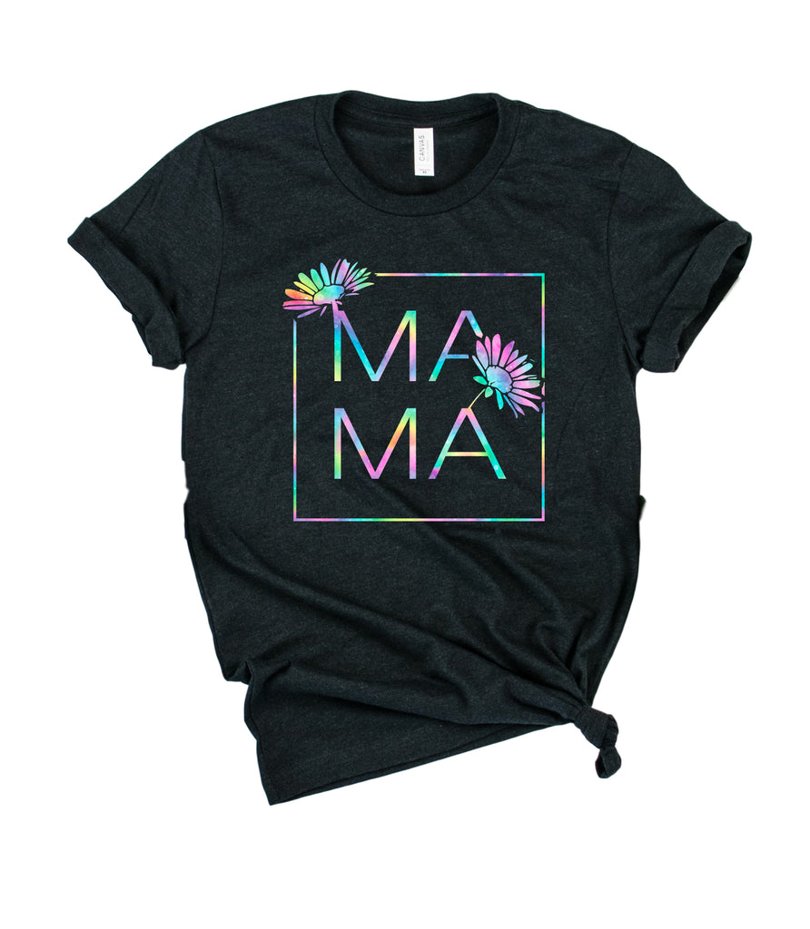 Mama Wildflower Rainbow Shirt | Unisex Crew freeshipping - BirchBearCo