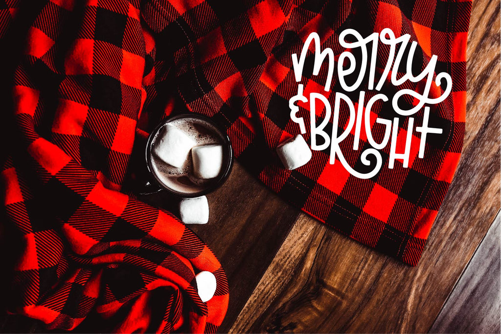 Merry And Bright Fleece Buffalo Plaid Blanket - Free Shipping freeshipping - BirchBearCo