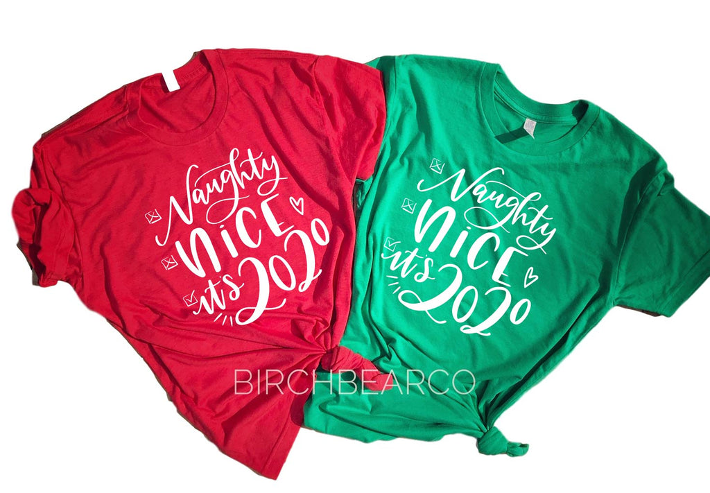 Naughty Nice Checklist Shirt | Christmas Shirt | Unisex Shirt freeshipping - BirchBearCo