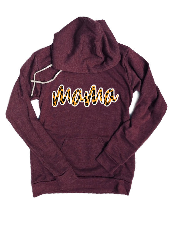 Mama Leopard Hoodie | Mom Sweatshirt | Unisex Triblend Hoodie freeshipping - BirchBearCo