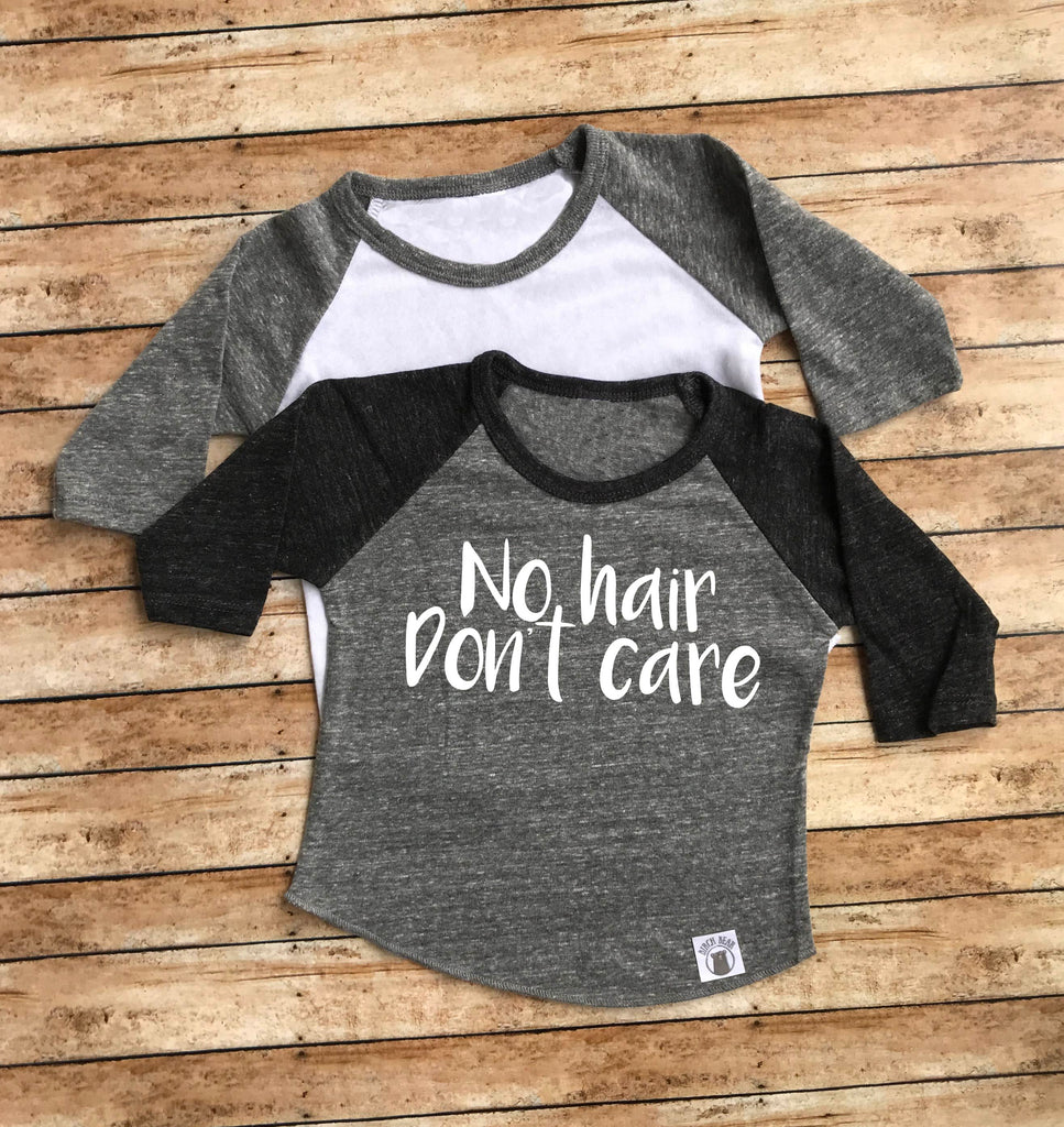 No Hair Don't Care Shirt - Funny Baby Shirt - Funny Newborn Shirt freeshipping - BirchBearCo
