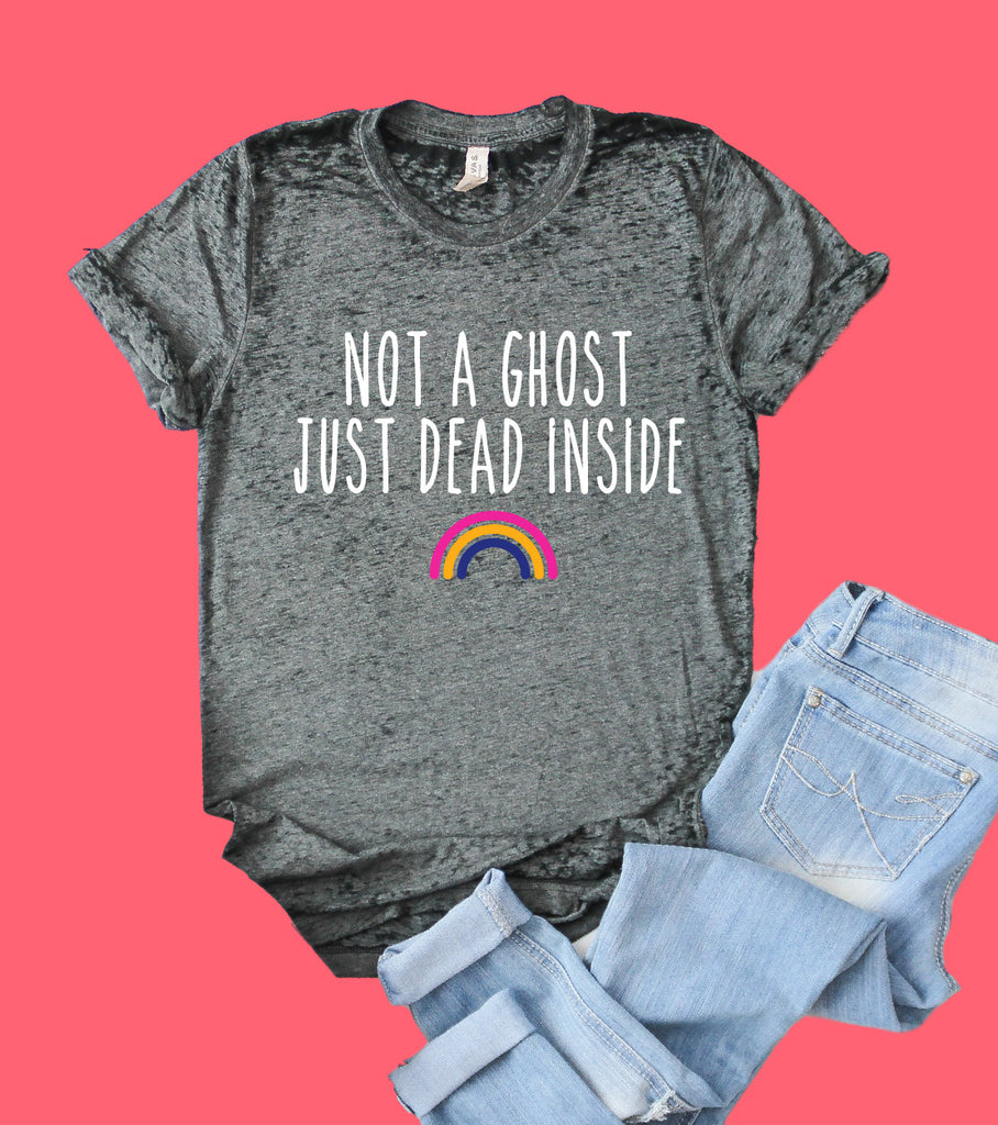 Not A Ghost Shirt | Funny Shirt | Acid Wash T Shirt | Unisex Crew freeshipping - BirchBearCo