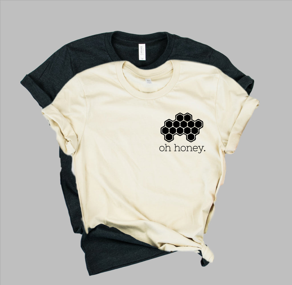 Oh Honey Bee Shirt | Happiness Shirt | Unisex Crew freeshipping - BirchBearCo