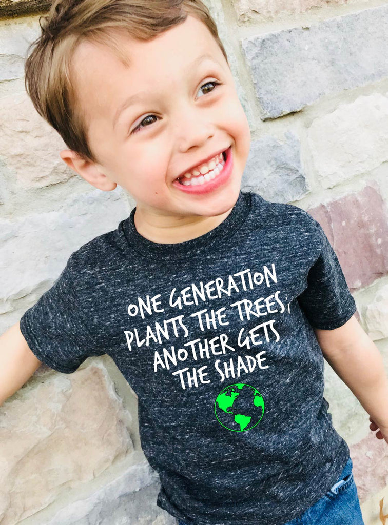 Planet Earth Shirt - Tree Shirt - Earth Day Shirt - Hipster Shirt - Nature Shirt - Earth Day Gift -  Children's Tri-Blend T-Shirt - freeshipping - BirchBearCo