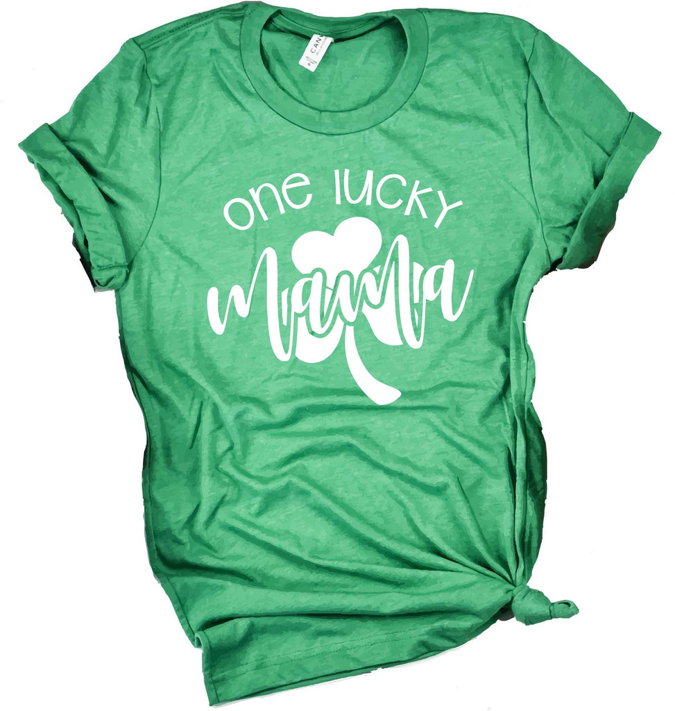 One Lucky Mama Or One Blessed Mama T-shirt, St Patricks Day Shirt For