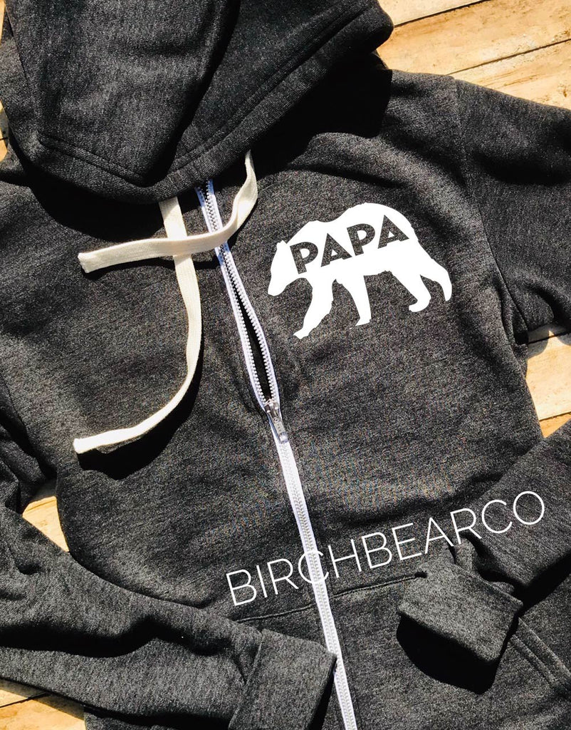Papa Bear Hoodie -  Papa Bear Shirt - Daddy Bear Sweatshirt - Gift for Dad - Papa Shirt - freeshipping - BirchBearCo
