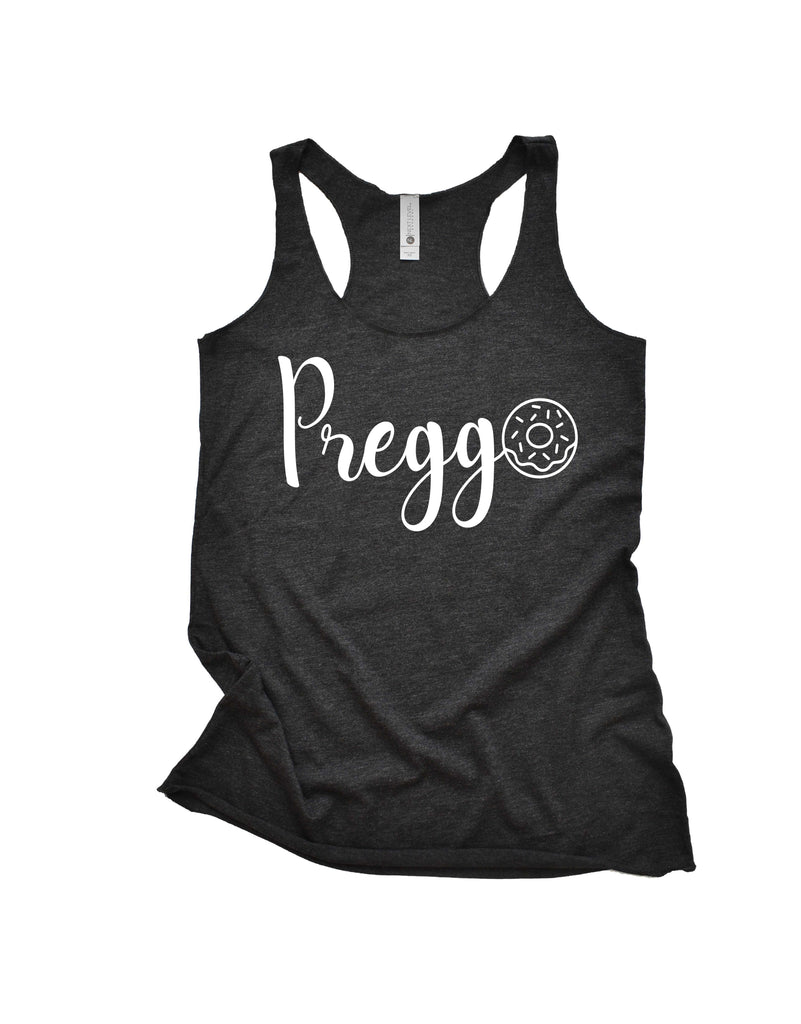 Preggo Tank | Pregnancy Tank | Women's Fitting Racer Tank Shirt freeshipping - BirchBearCo