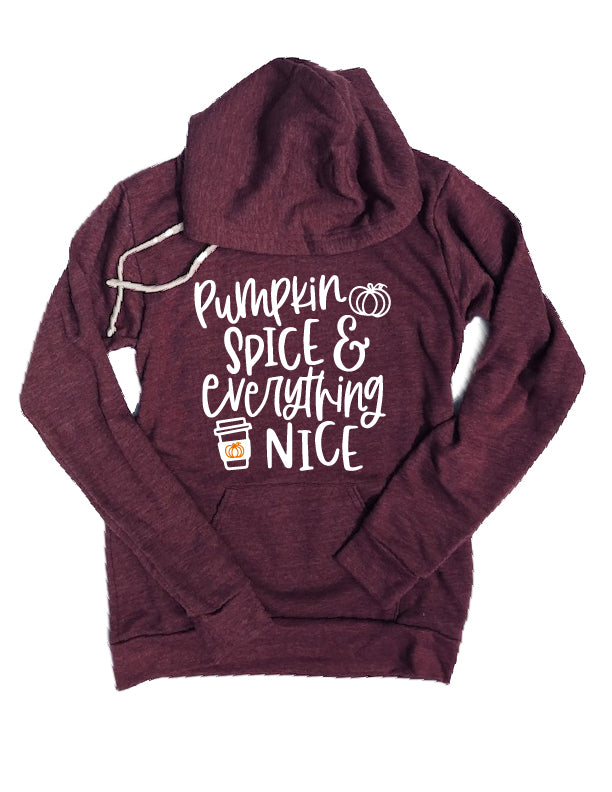 Pumpkin Spice And Everything Nice Fall Hoodie |  Unisex Triblend Hoodie freeshipping - BirchBearCo