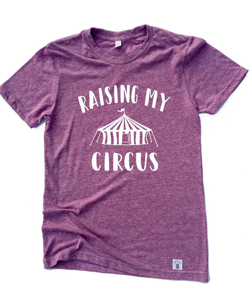 Raising My Circus Shirt Funny Mom Shirt Trending T shirt Graphic T shirt - Circus Shirt Unisex Tri-Blend T-Shirt freeshipping - BirchBearCo