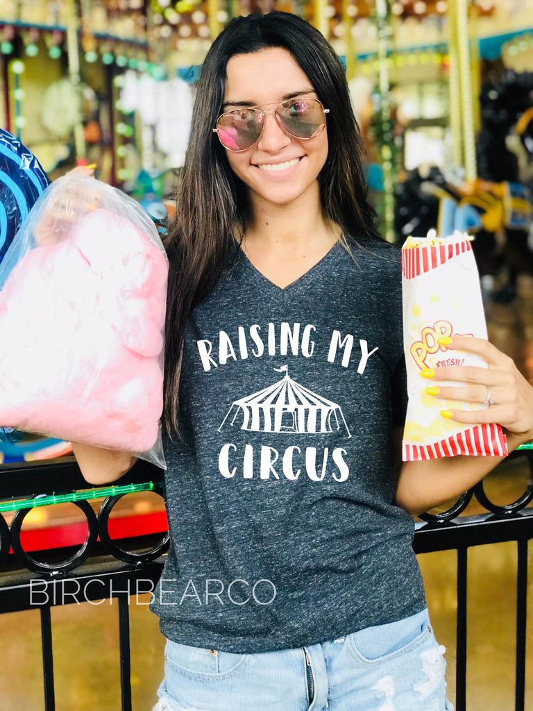 Ring Leader Shirt - Circus Shirt - Chaos Coordinator - Funny Mom Shirt - Funny Circus Shirt - Circus T Shirt Unisex Tri-Blend V-Neck freeshipping - BirchBearCo