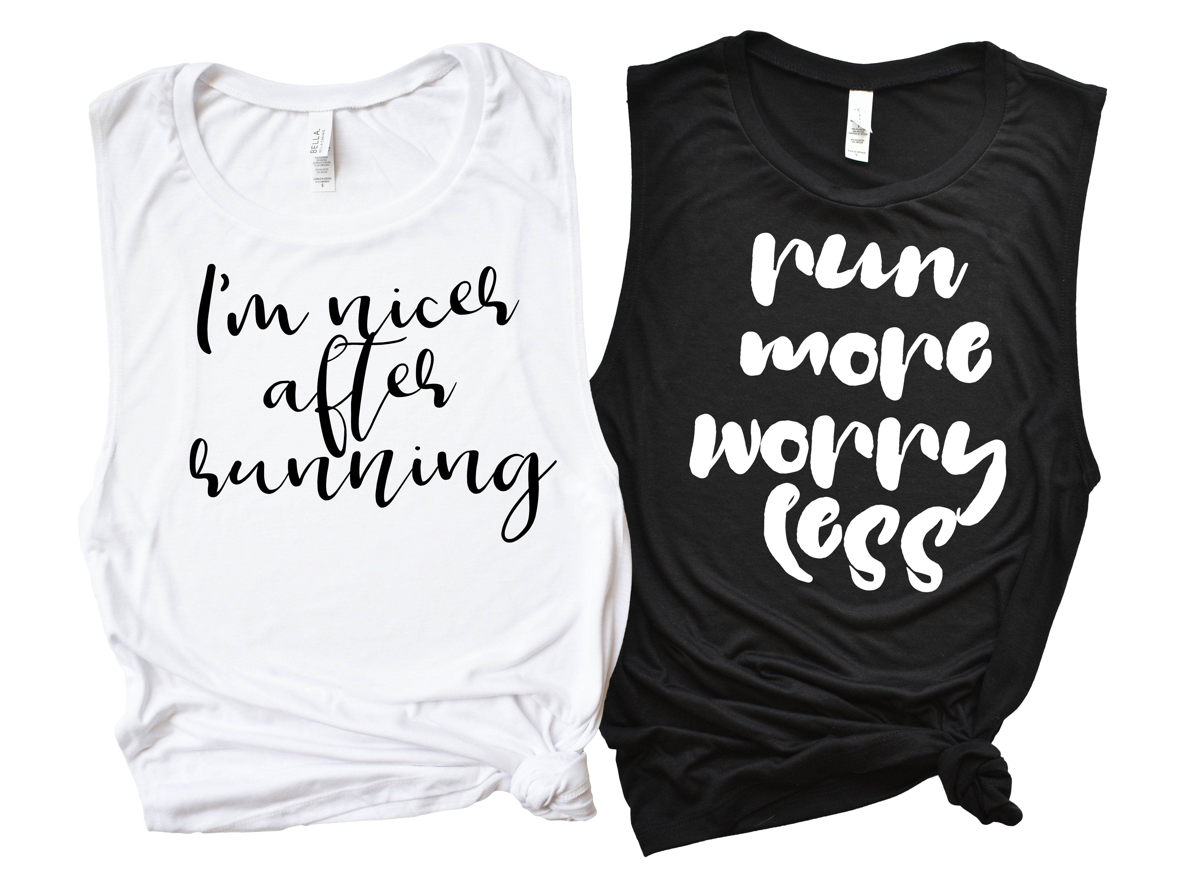 Running Tanks - Funny Workout Tank - Yoga Shirts - Yoga T-Shirt Yoga Tops -  Funny Workout Shirt - Women's Yoga Tank Top T Shirt