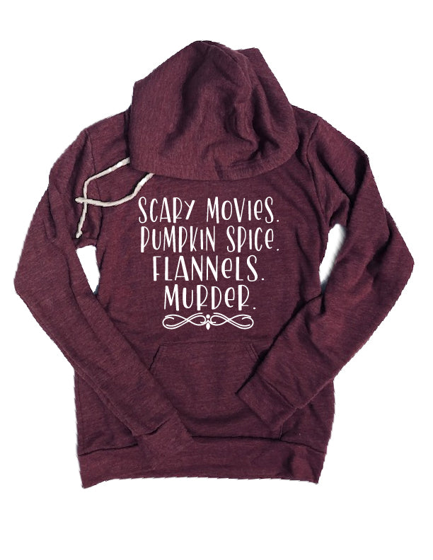 Scary Movies Fall Checklist Hoodie |  Unisex Triblend Hoodie freeshipping - BirchBearCo