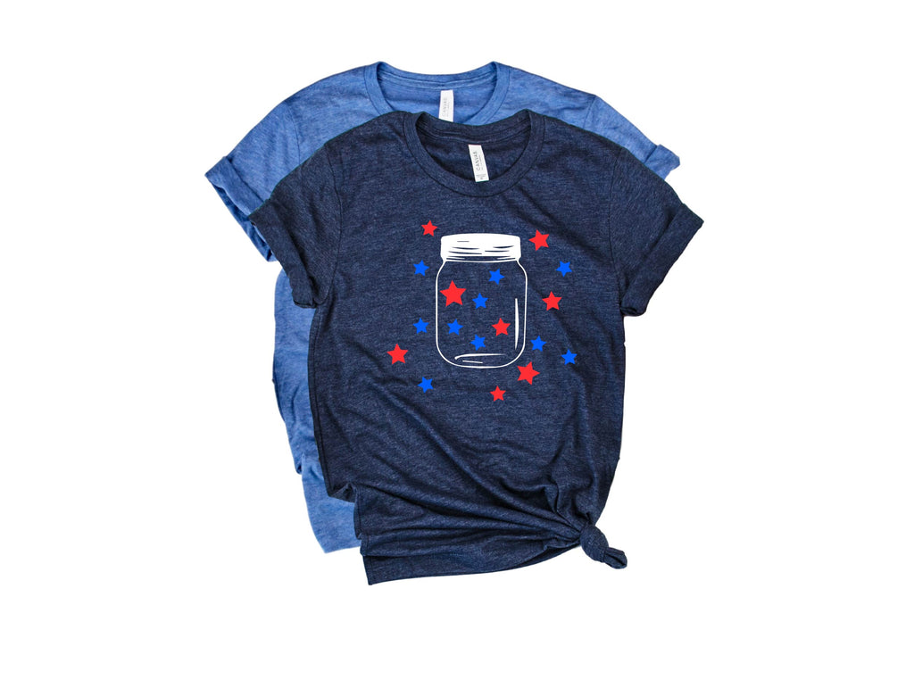 Mason Jar Shirt | 4th Of July Shirt | July 4th Unisex Crew freeshipping - BirchBearCo