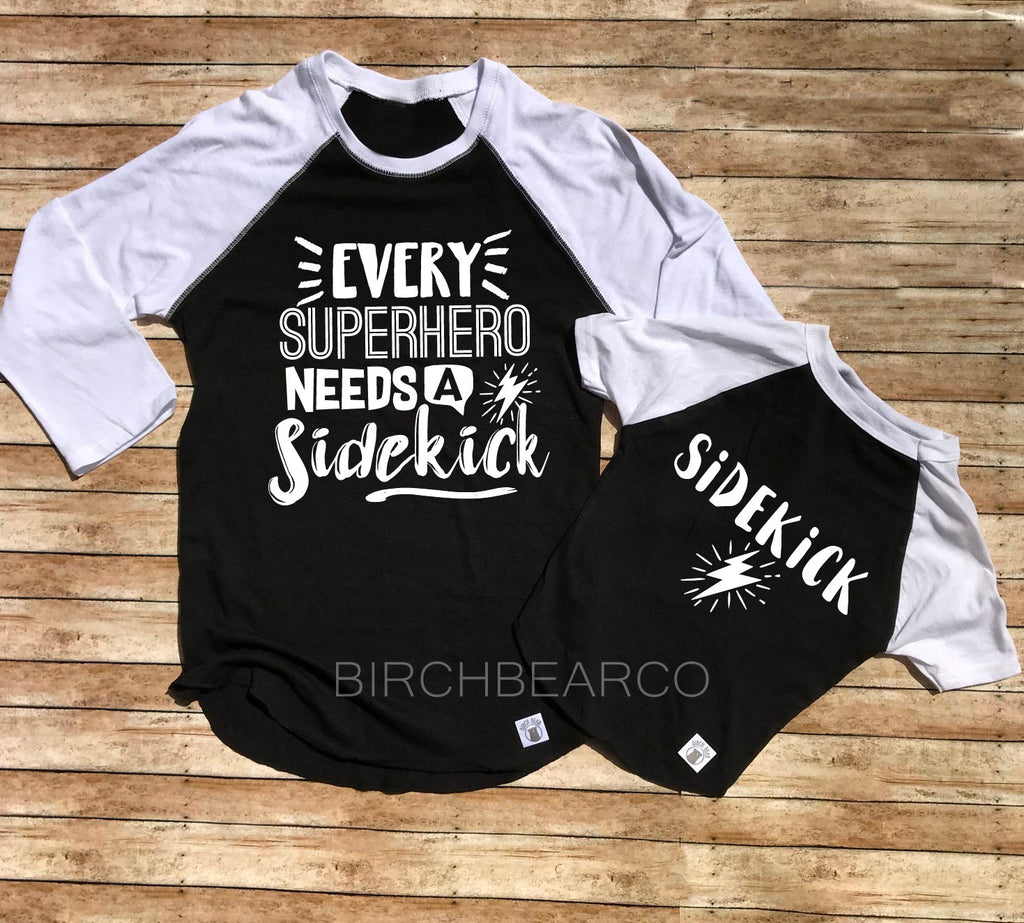 Doggy and Me Set - Every Superhero Needs A Sidekick Shirts freeshipping - BirchBearCo