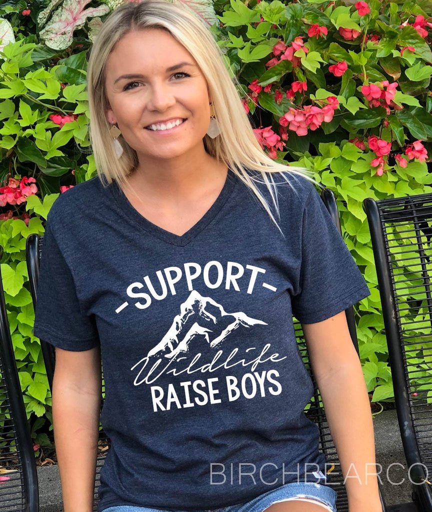 Support WildLife Raise Boys Shirt freeshipping - BirchBearCo
