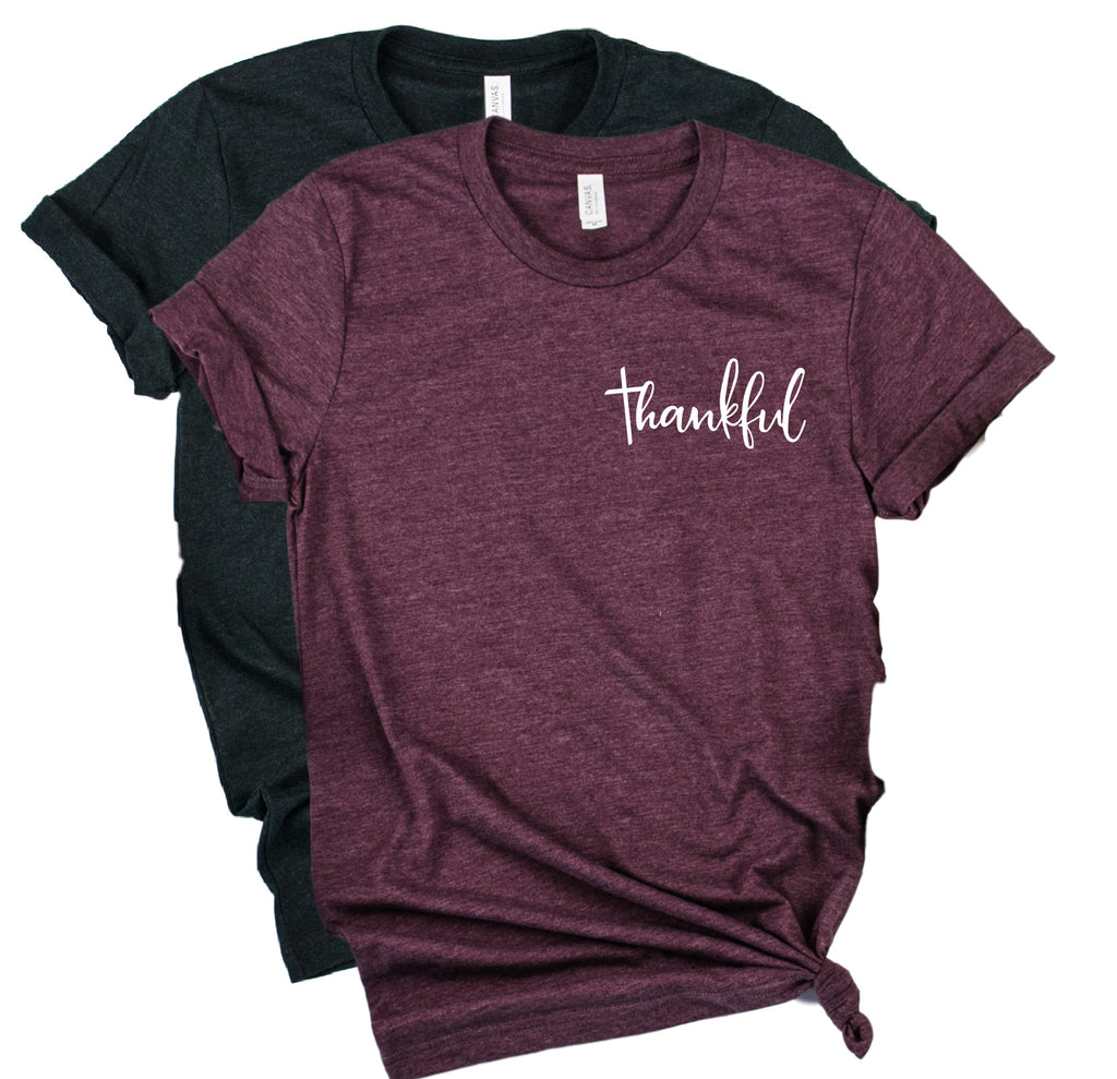 Thankful Cross Shirt | Thanksgiving Shirt | Unisex Shirt freeshipping - BirchBearCo