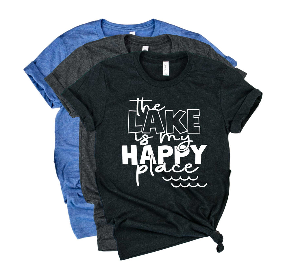 The Lake Is My Happy Place Shirt | Lake Shirt | Vacation Shirt | Unisex Crew freeshipping - BirchBearCo
