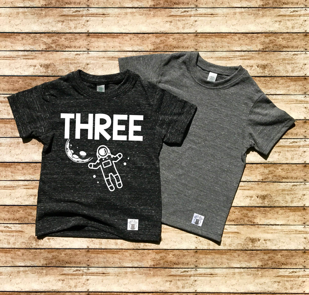 3rd Birthday Shirt - Three Space Shirt Shirt freeshipping - BirchBearCo