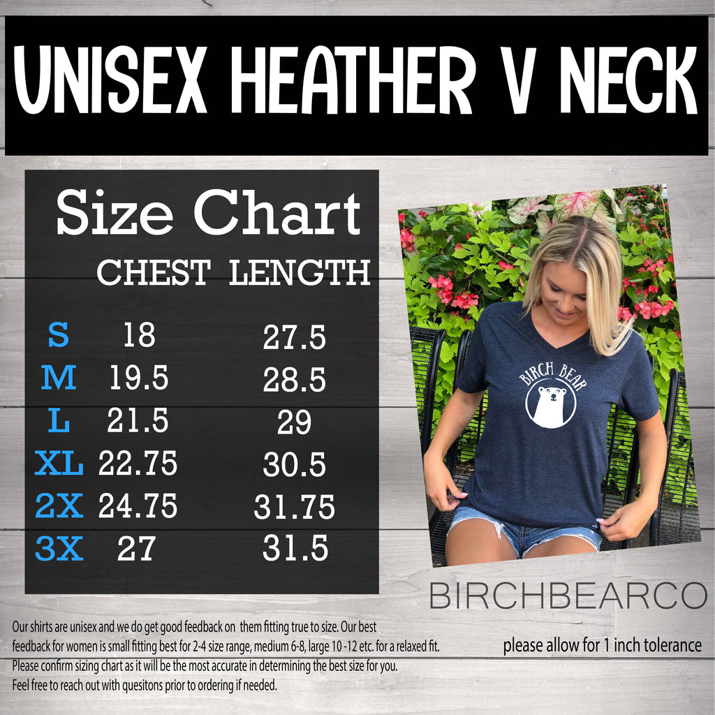 Dead Inside But Caffeinated | Funny Shirt | Unisex V Neck freeshipping - BirchBearCo